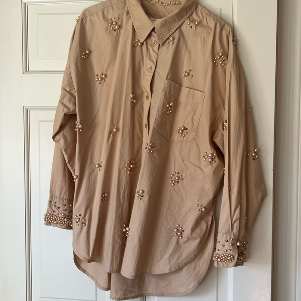 Beaded shirt from Anthropologie